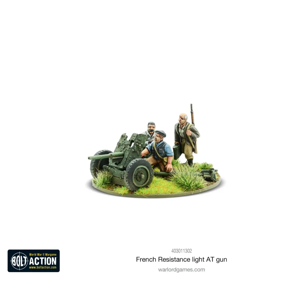Bolt Action French Resistance light anti-tank gun canon antichar léger métal