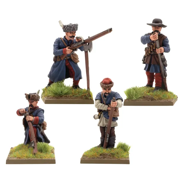 Pike & Shotte Polonaise Infanterie Mousquets figurines métal x8