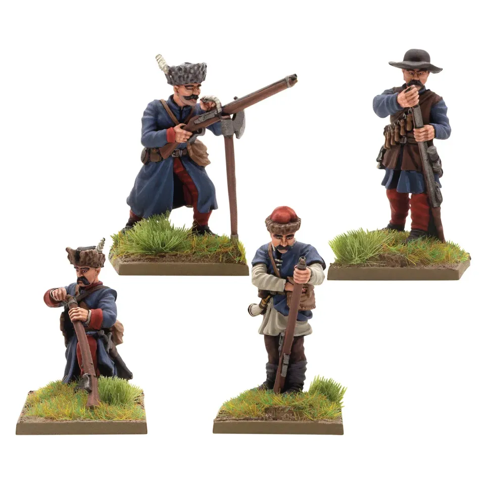 Pike & Shotte Polonaise Infanterie Mousquets figurines métal x8