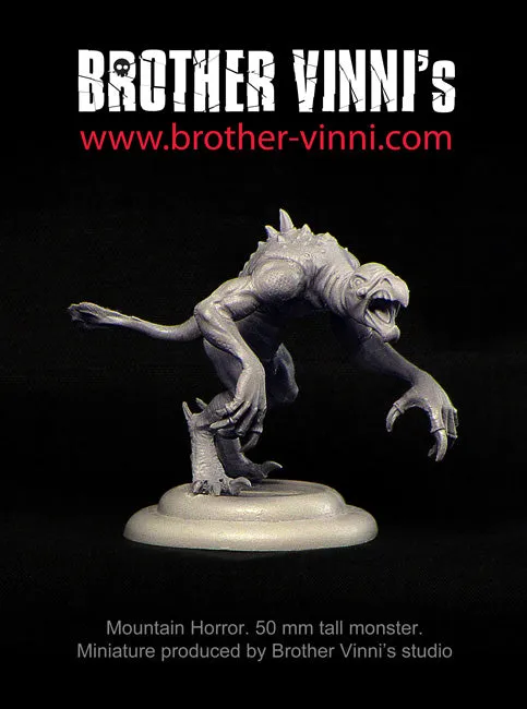 BROTHER VINNI Mountain Horror figurine 50 mm résine monstre