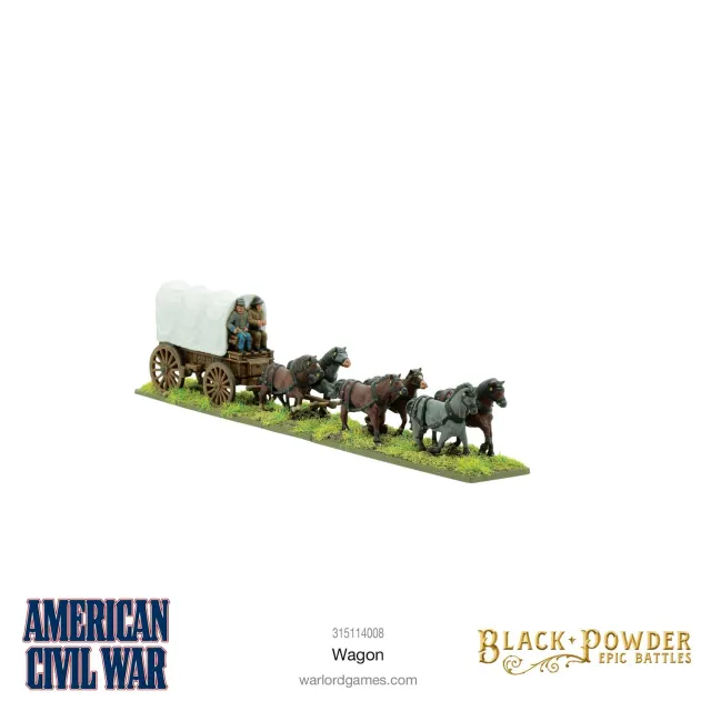 Bolt Action Epic Battles: American Civil War Wagon chariot métal objectif