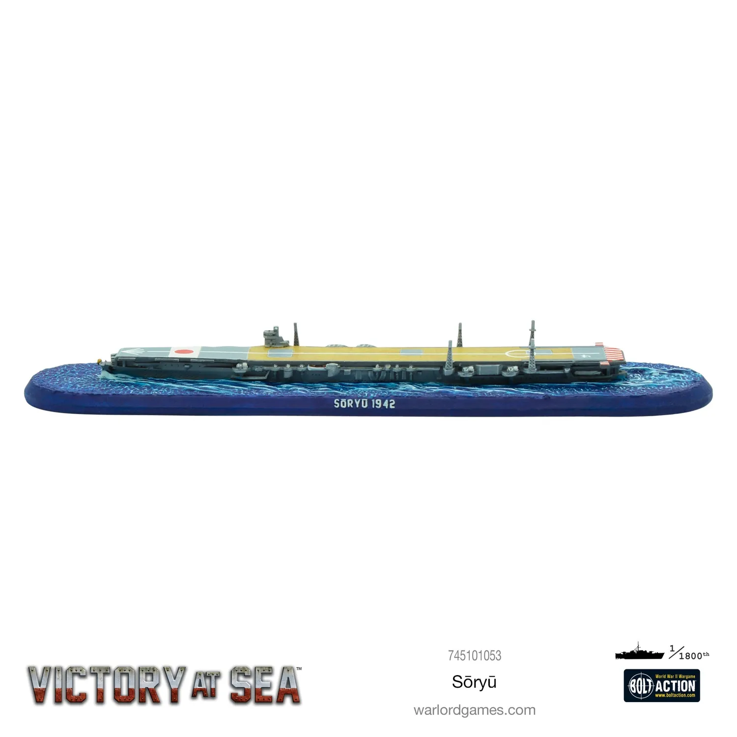 Bolt Action Victory at Sea Soryu porte-avions résine métal