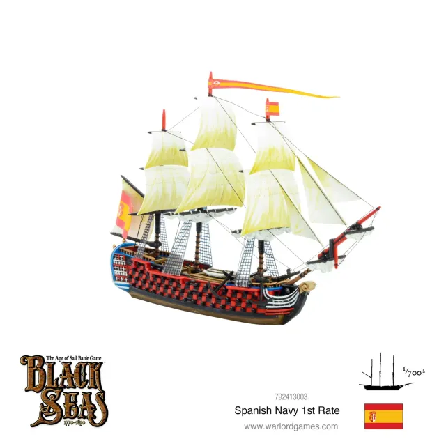 Warlord Games Black Seas Spanish Navy 1st Rate bateau