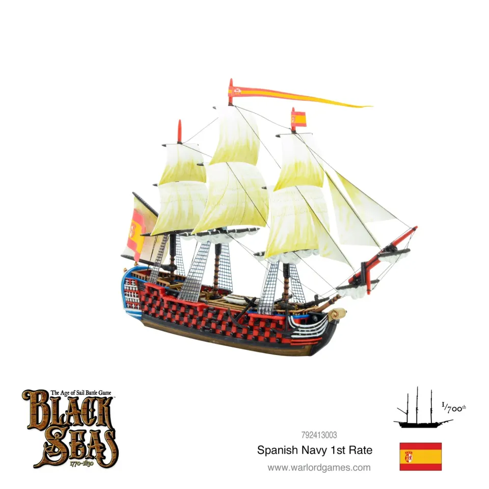 Warlord Games Black Seas Spanish Navy 1st Rate bateau