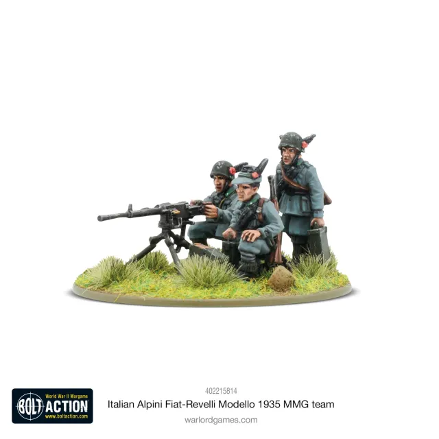 Warlord Games Bolt Action Alpini Fiat-Revelli 1935 mitrailleuse équipe