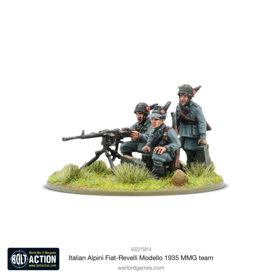 Warlord Games Bolt Action Alpini Fiat-Revelli 1935 mitrailleuse équipe