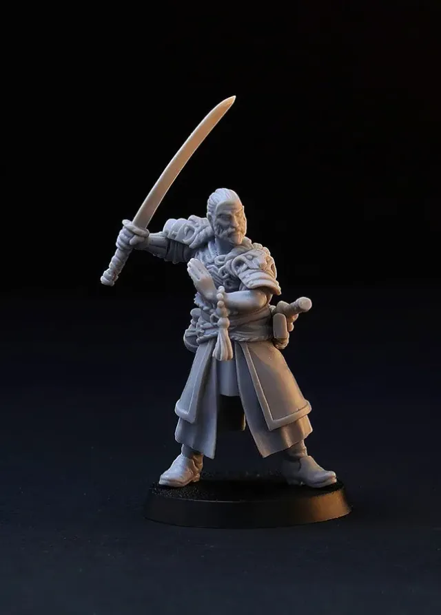 Brother Vinni Fantasy Samurai figurine résine 32mm