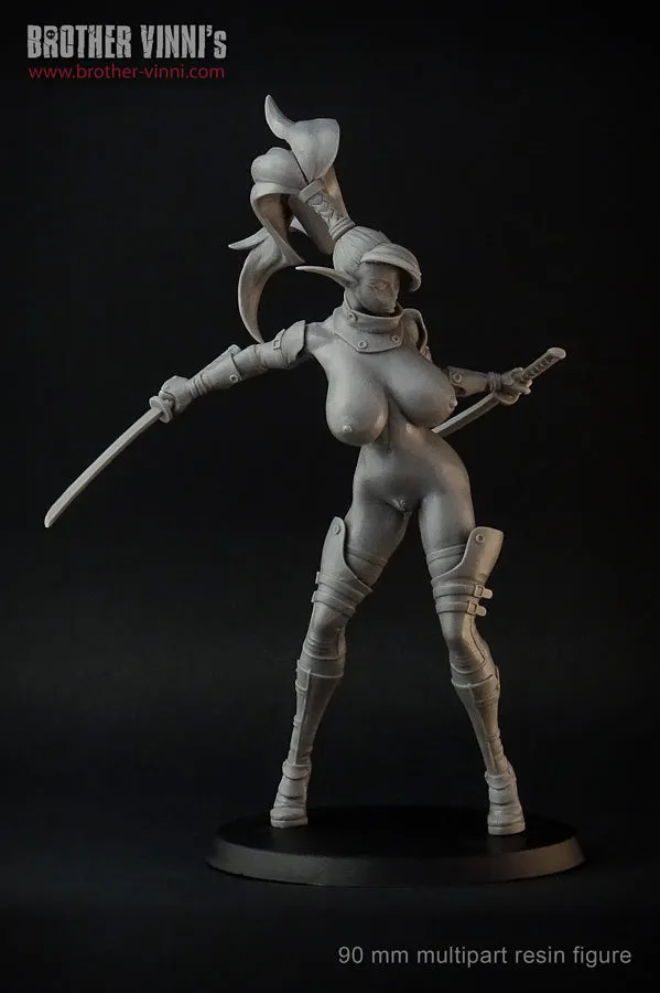 Brother Vinni Elf Warrior figurine résine 90mm femme