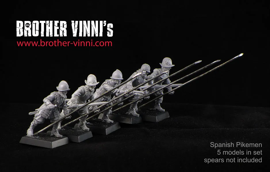 Brother Vinni Spanish Infantry figurines 28mm résine piquiers