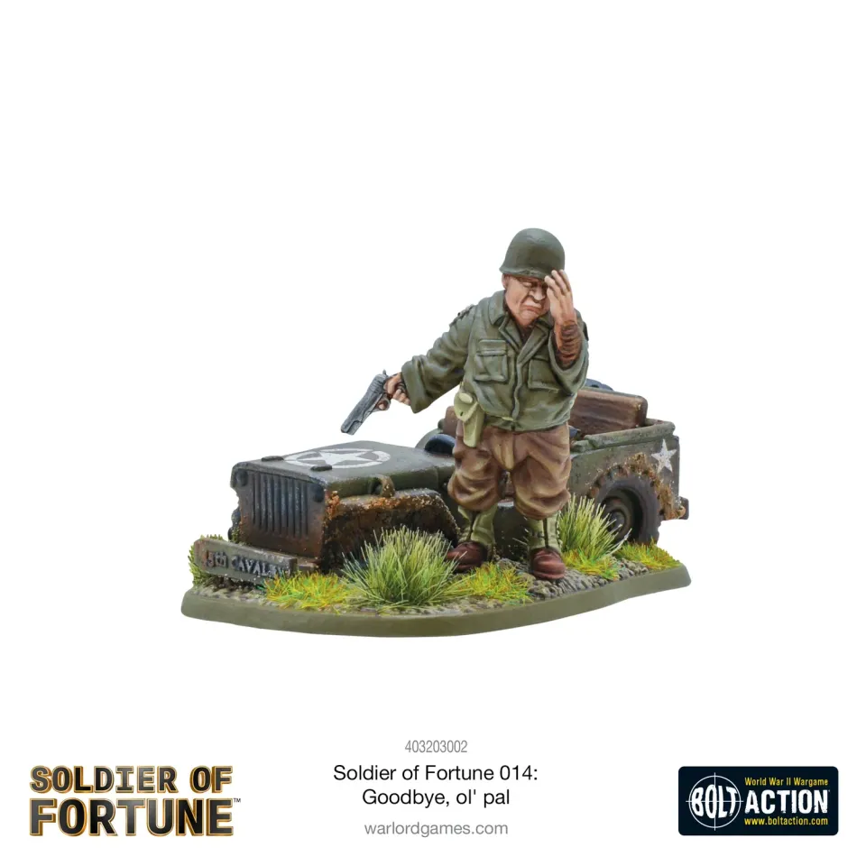 Bolt Action Soldier of Fortune 014 Goodbye Ol' Pal figurine diorama résine