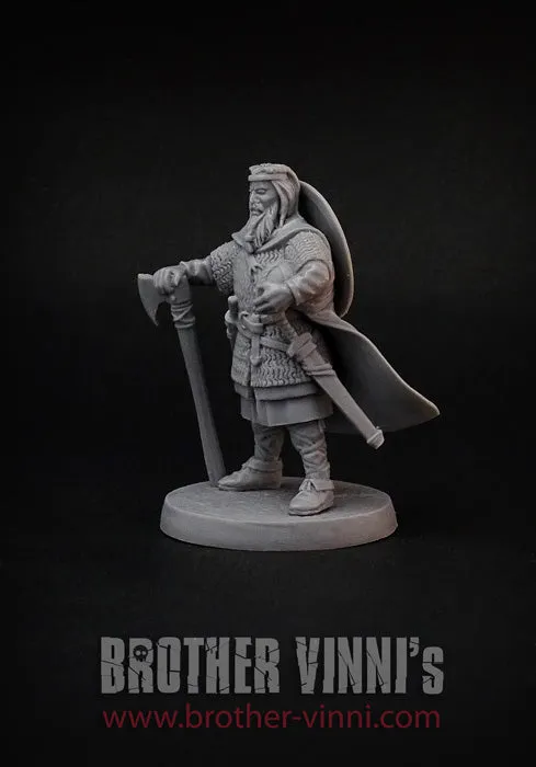 Brother Vinni Viking Captain figurine résine 28mm chef