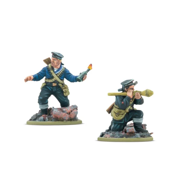 Bolt Action Soviet Naval Brigade ‘Tank Hunters’ Anti-Tank Team figurine