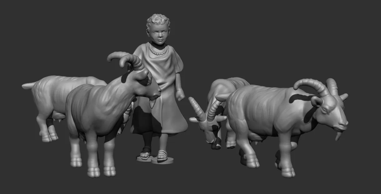Des Tranchées aux Barricades Village nomade arabe fichiers STL 28mm pack