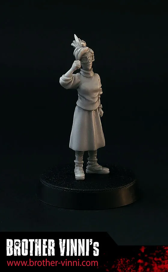 BROTHER VINNI Nerdy Girl figurine résine 28 mm non peinte