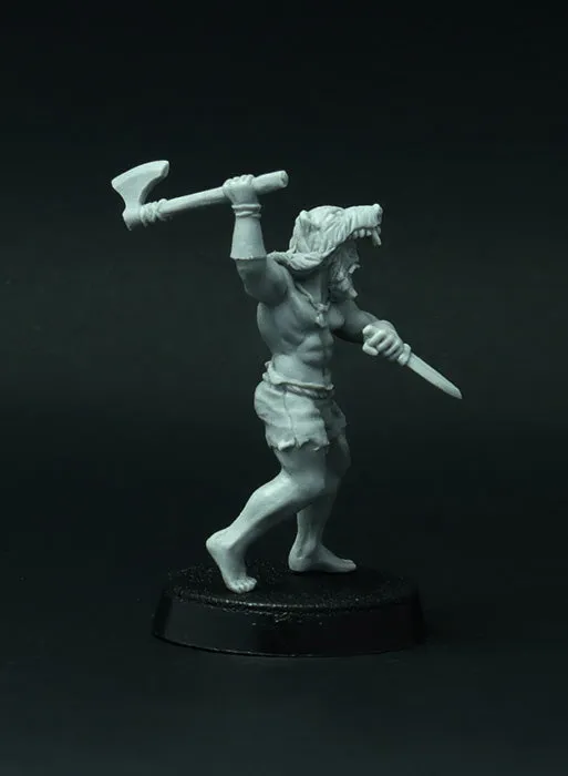 Brother Vinni Viking Berserk Ulfhednar figurine résine 28mm lot de 4