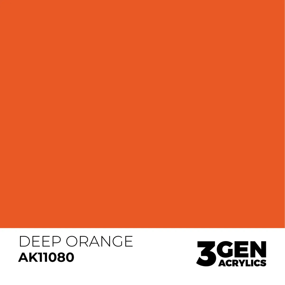 AK Interactive 3Gen Acrylic Deep Orange peinture 17 ml orange