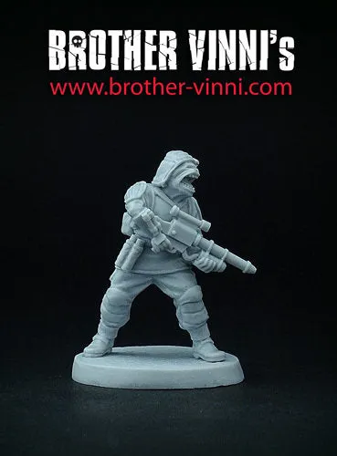 Brother Vinni Lizardman figurine résine 28mm sci-fi