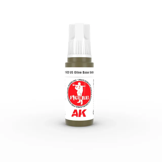AK Interactive 3Gen US Olive Base Uniform peinture 17ml