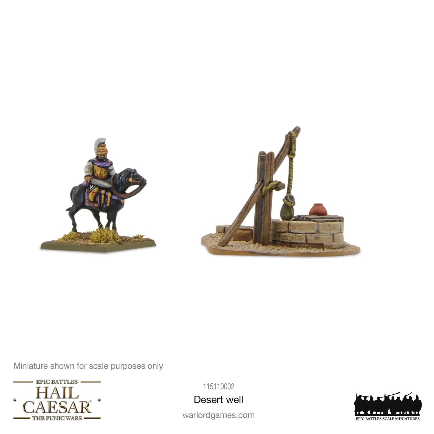 Bolt Action Hail Caesar Epic Battles Desert Well décor résine