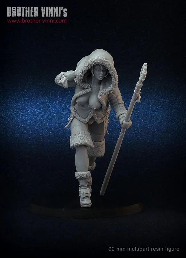 Brother Vinni Santa Girl figurine 90mm résine Noël