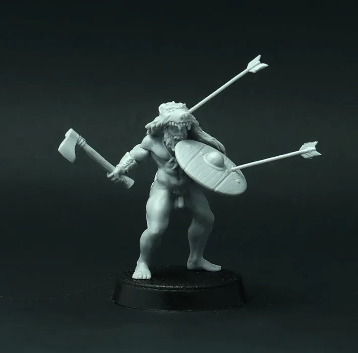 BROTHER VINNI Ancient Germans figurines résine 28 mm 4 pièces historiques