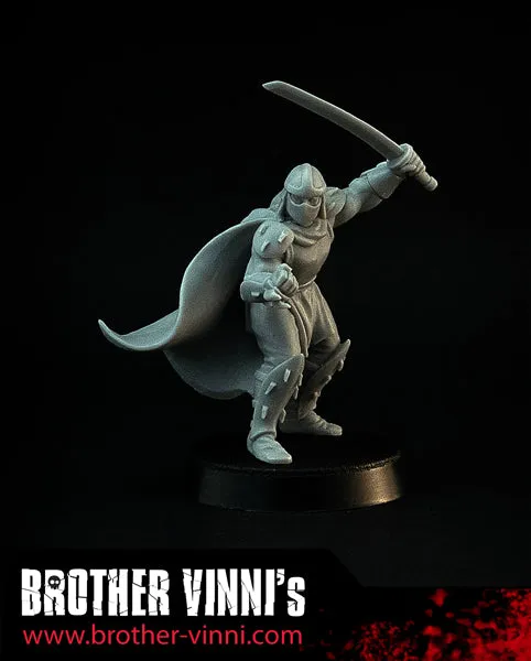 Brother Vinni Schröder the Evil Ninja figurine résine 28mm