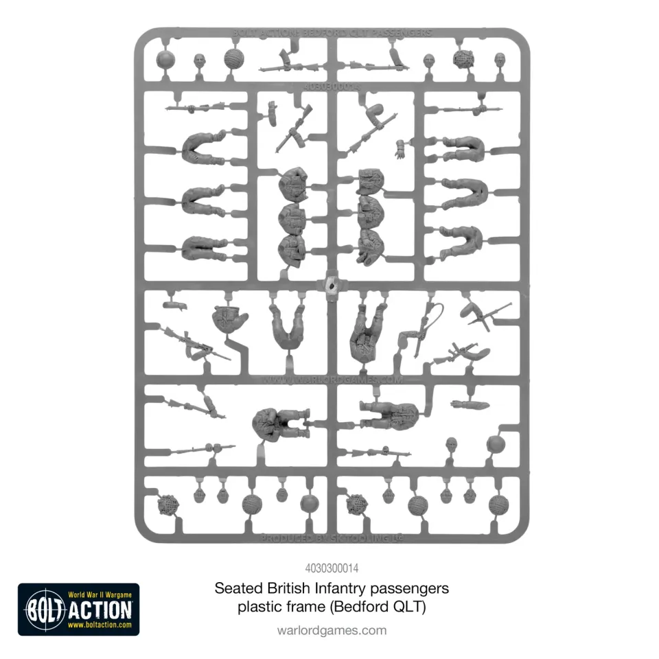 Bolt Action Fantassins Britanniques Passagers grappe Bedford QLT
