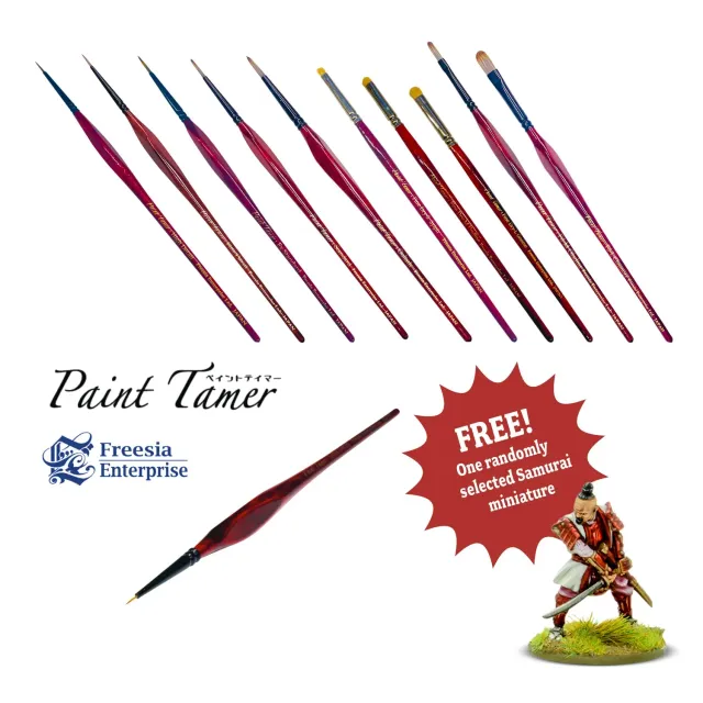 Paint Tamer Daimyo Collection pinceaux synthèse 12 pièces
