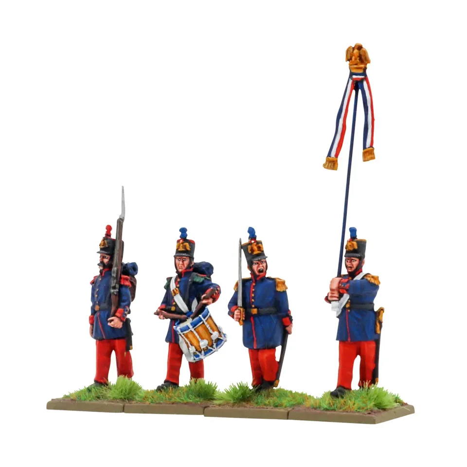 Bolt Action Black Powder Crimean War French Line Infantry command figurines métal