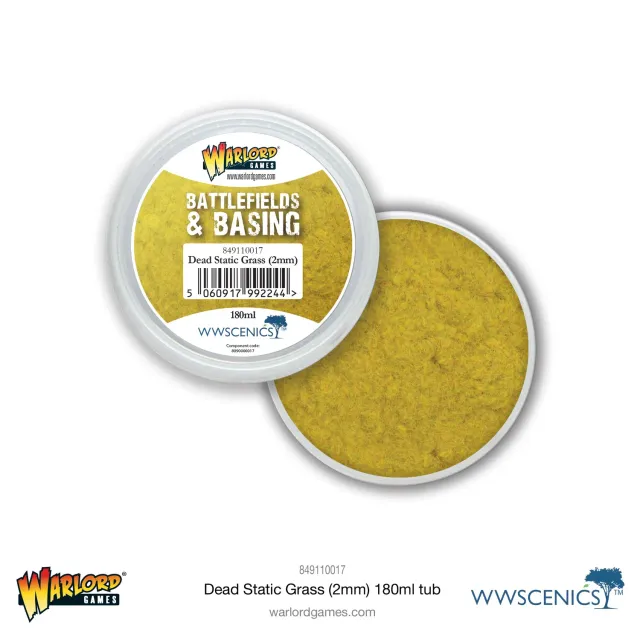 War World Scenics Battlefields Dead Static Grass 2 mm 180 ml