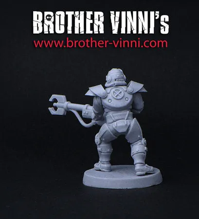 BROTHER VINNI Retro power-armor figurine sci-fi 28 mm résine