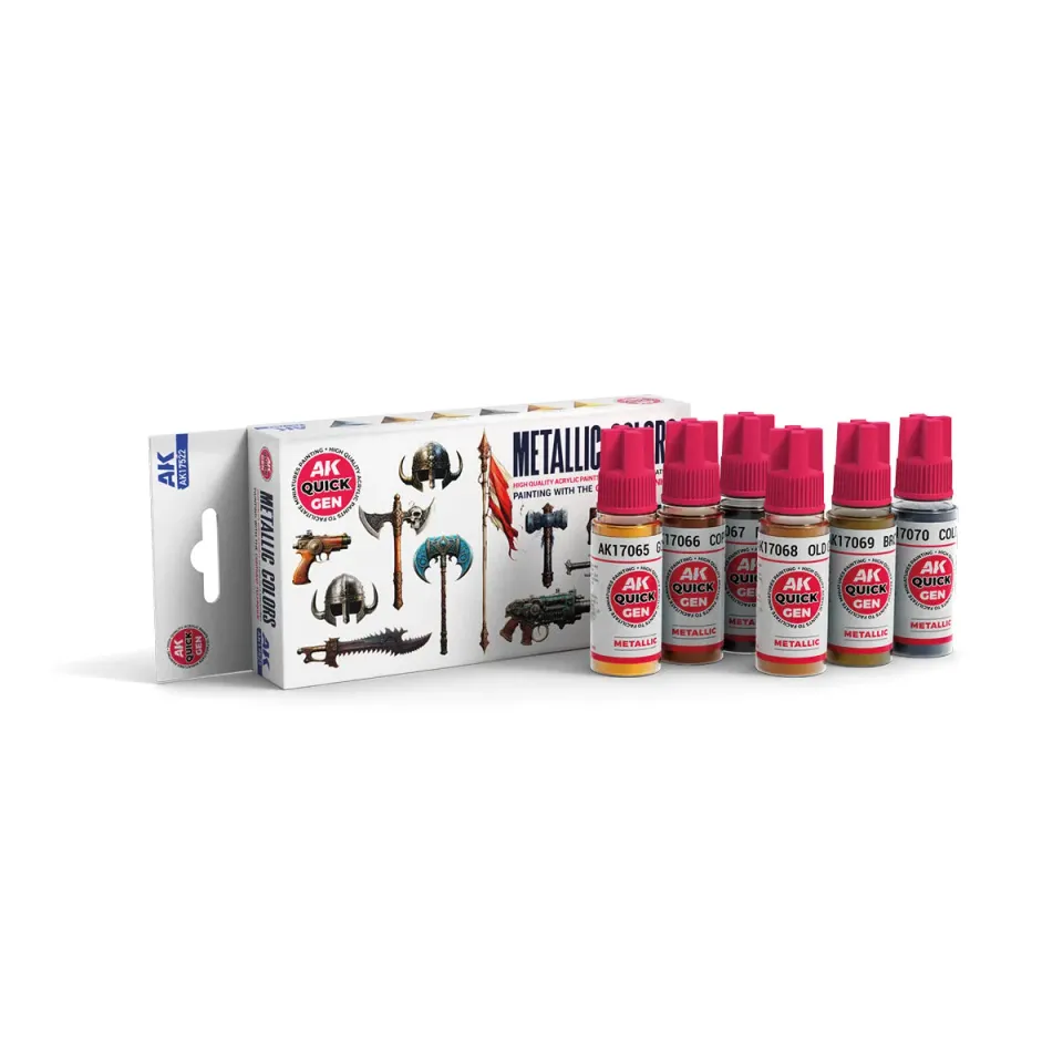Bolt Action Metallics (Quick Gen Set) set de peintures métalliques