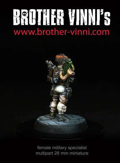 Brother Vinni Garde Femme figurine résine 28mm sci-fi