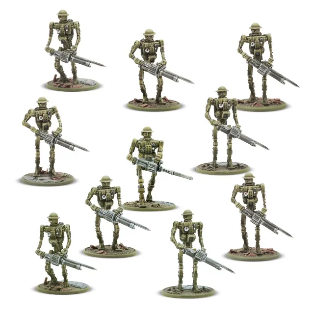 Bolt Action Konflikt'47 Mk I Automated Infantry figurines plastique x10