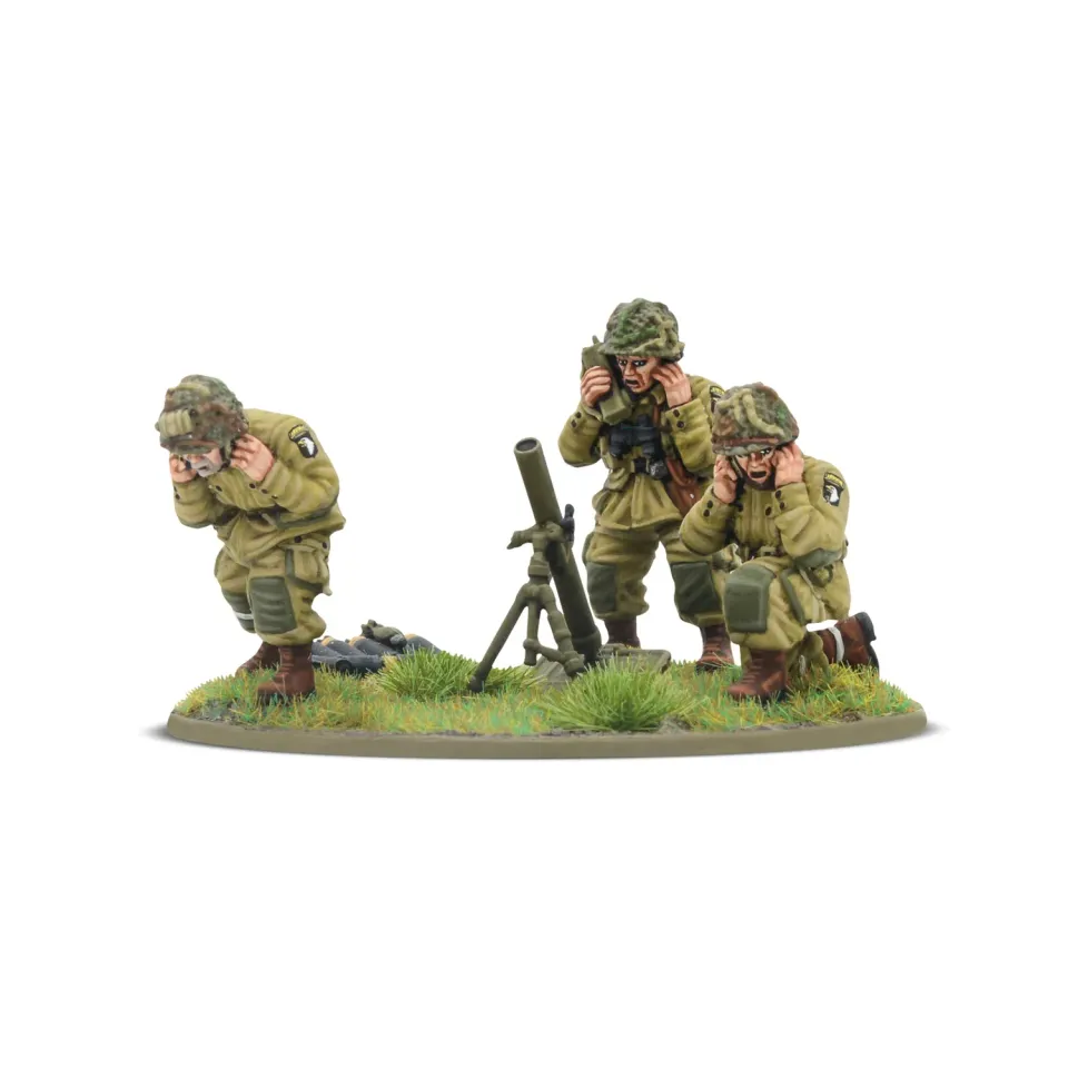 Bolt Action US Airborne D-Day équipe mortier moyen 28mm