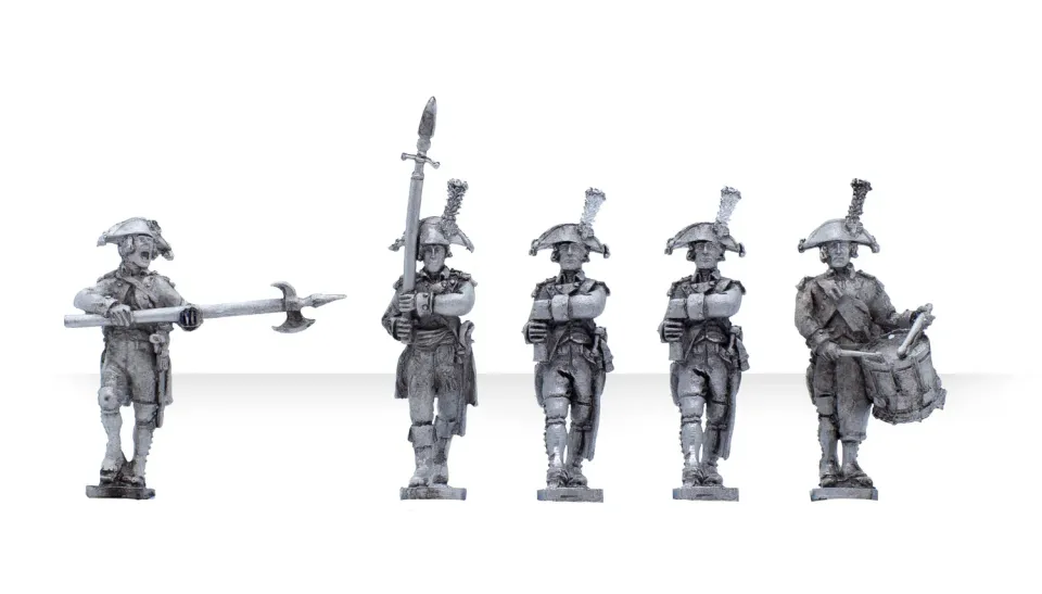 Black Powder Dutch Musketeers Marching rgiment mtal