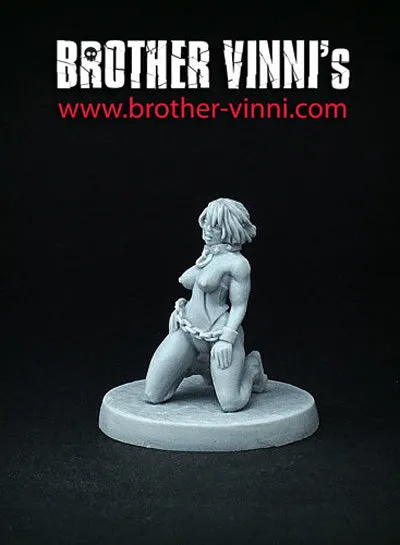 Brother Vinni Slave Girl 18 figurine résine 28mm à genoux