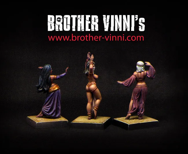 BROTHER VINNI Belly Dancer miniatures figurines résine 28 mm lot de 3