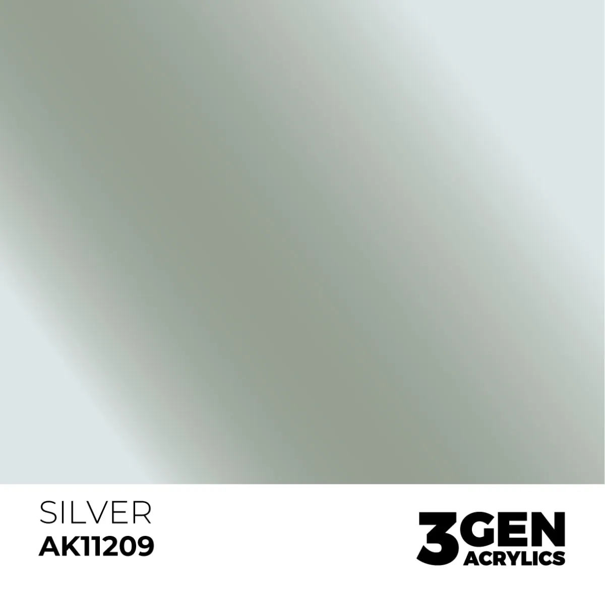 AK Interactive 3Gen Silver peinture métallique 17ml