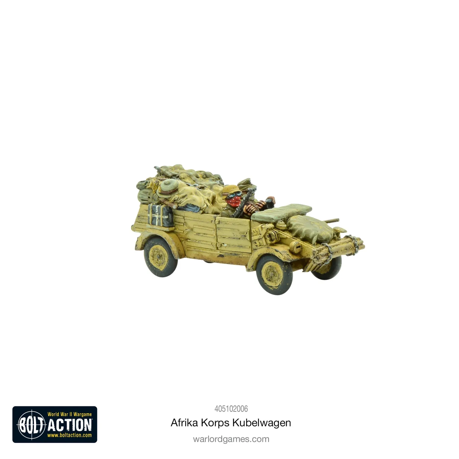Bolt Action Afrika Korps Kubelwagen véhicule résine métal
