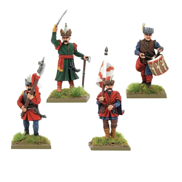 Pike & Shotte infanterie polonaise commandement figurines métal
