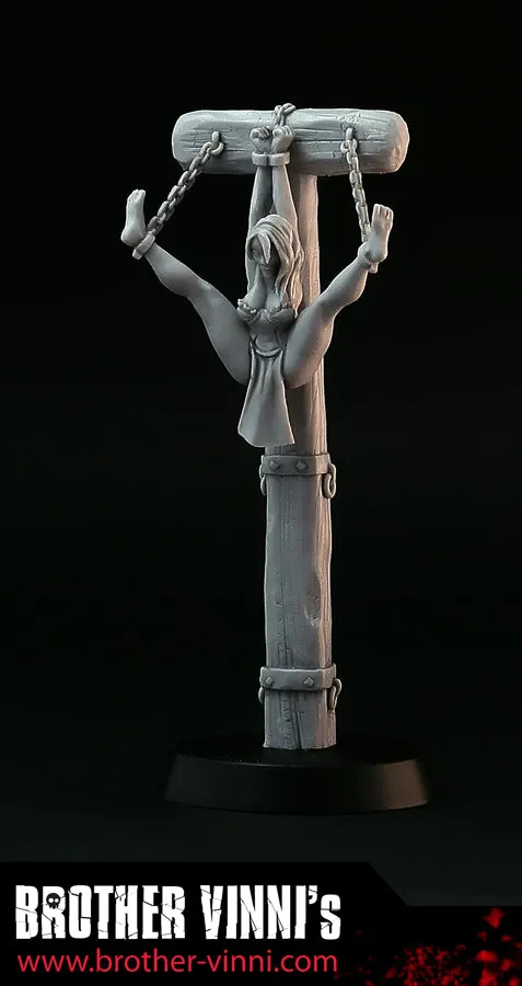 Brother Vinni esclave au pilori figurine résine 28mm
