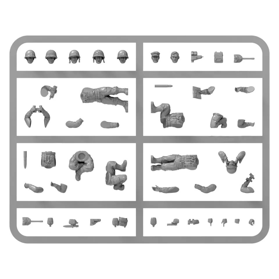 Bolt Action US Heavy Weapons Crew grappe plastique