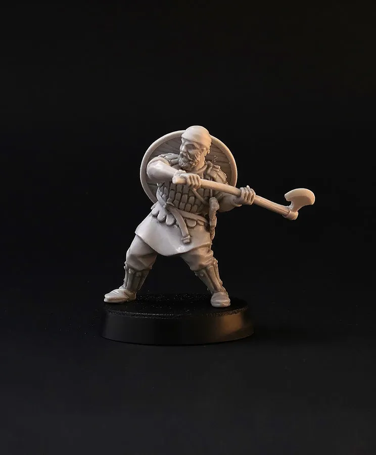Brother Vinni Varangian Guard 2 lot 4 figurines résine 28mm haches