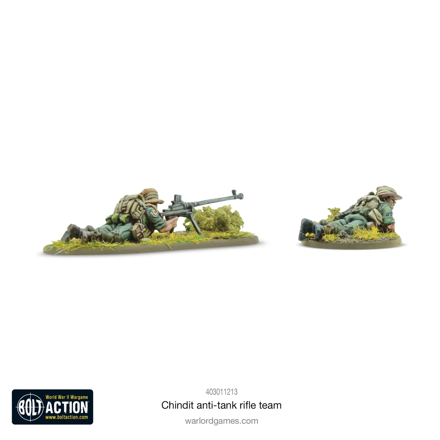 Bolt Action Chindit anti-tank rifle team équipe antichar métal