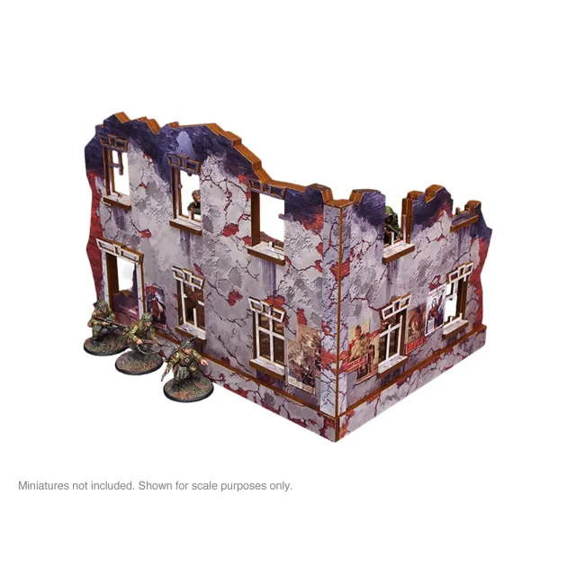 Bolt Action Pre-Painted WW2 Ostfront Stalingrad Univermag Right décor ruiné