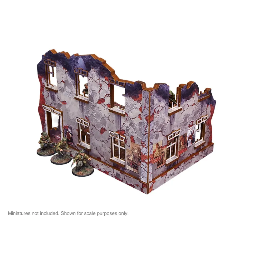 Bolt Action Pre-Painted WW2 Ostfront Stalingrad Univermag Right décor ruiné