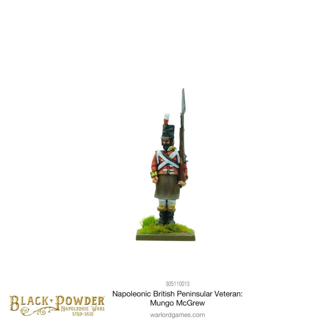 Bolt Action Black Powder Napoleonic British Peninsular Veteran Mungo McGrew figurine