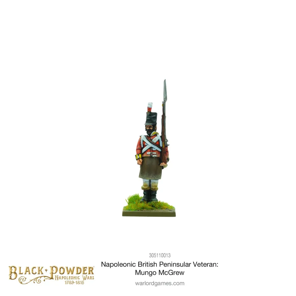 Bolt Action Black Powder Napoleonic British Peninsular Veteran Mungo McGrew figurine