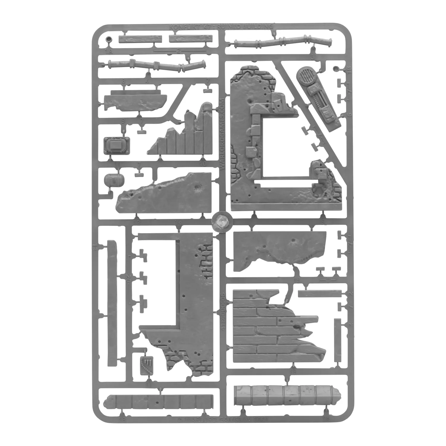 Bolt Action Konflikt '47 Ruined Building terrain urbain plastique